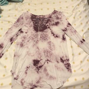 Tie dyed long sleeve shirt